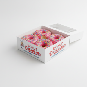 Frosted Donuts Box