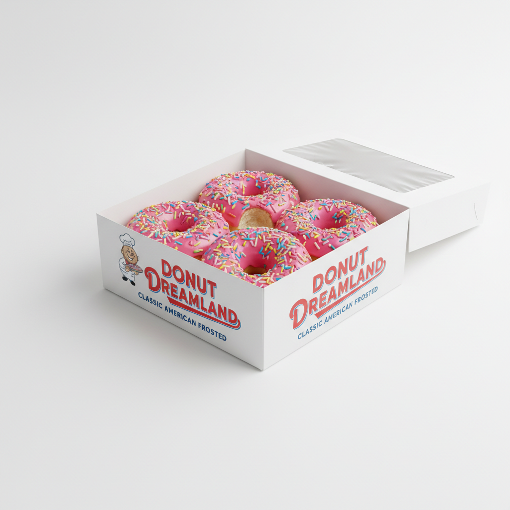 Frosted Donuts Box