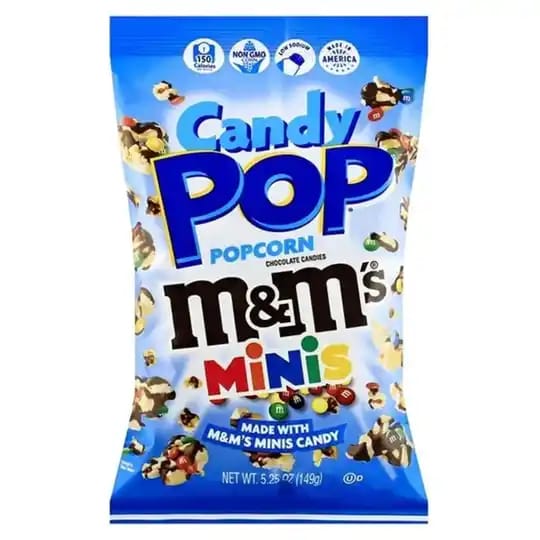 Candy Pop Popcorn M&M's Mini's